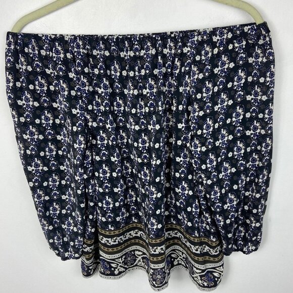 Madewell 100% Silk Gardenhouse Off Shoulder Top Size XS Bohemian Print Floral - Picture 10 of 11